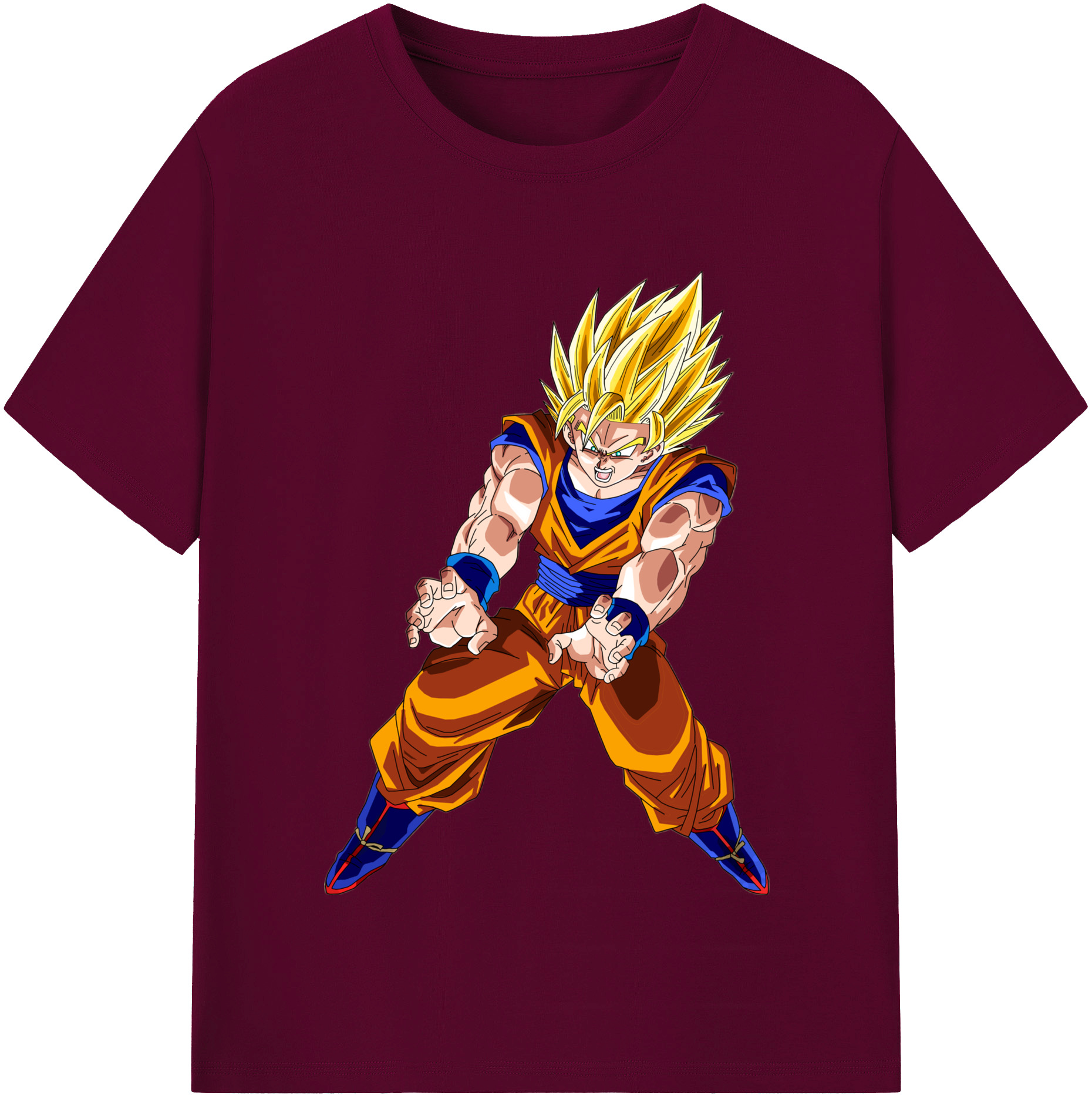 （画像用） ドラゴンボール 孫悟空（そん ごくう）Son Goku カカロット DRAGON BALL Kakarotto レディースカジュアルプリントTシャツ（綿100％）